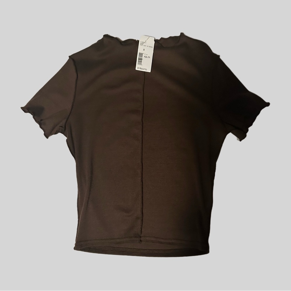 Brown Crop Top